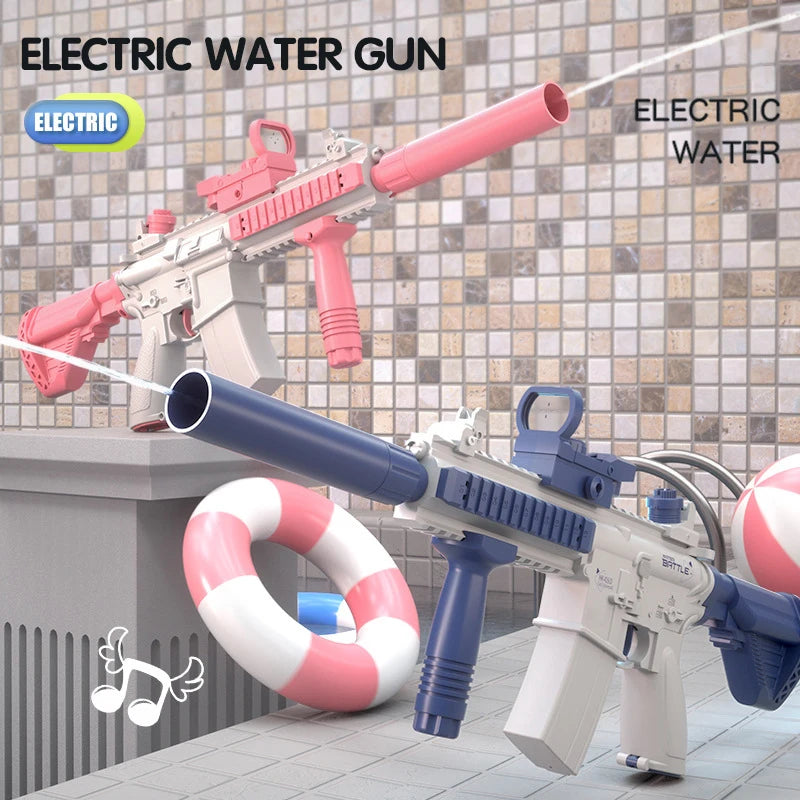 Electric Water Gun High-Pressure Shooting Soaker Full Automatic Water Blaster Spray Pistol Children Gift Party Beach Games