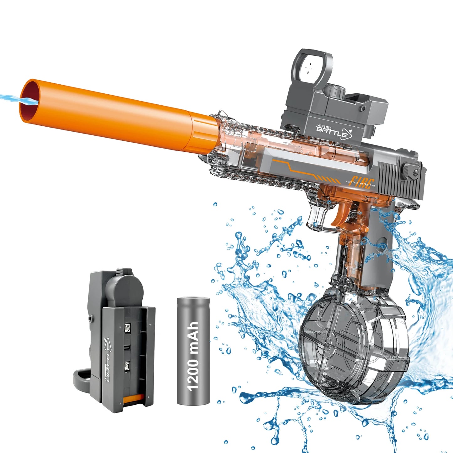 Electric Water Blaster, Automatic Squirt Gun up to 28Ft Long Range, Large Capacity Water Gun, Strong Water Gun