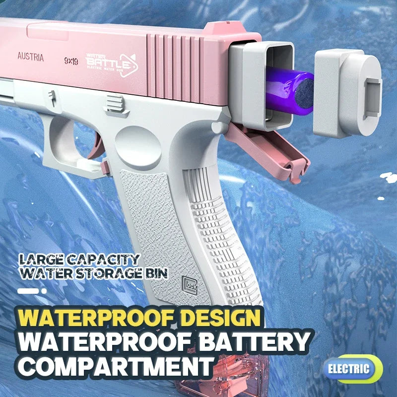 Electric Water Gun High-Pressure Shooting Soaker Full Automatic Water Blaster Spray Pistol Children Gift Party Beach Games