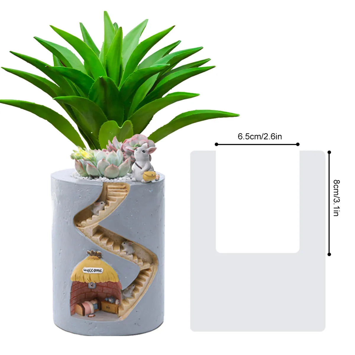 1/5pcs Creative Animal Resin Flower Pot Planter Rabbit Hedgehog Decorative Pot Desktop Ornament Plants Pot for Garden
Home Decor