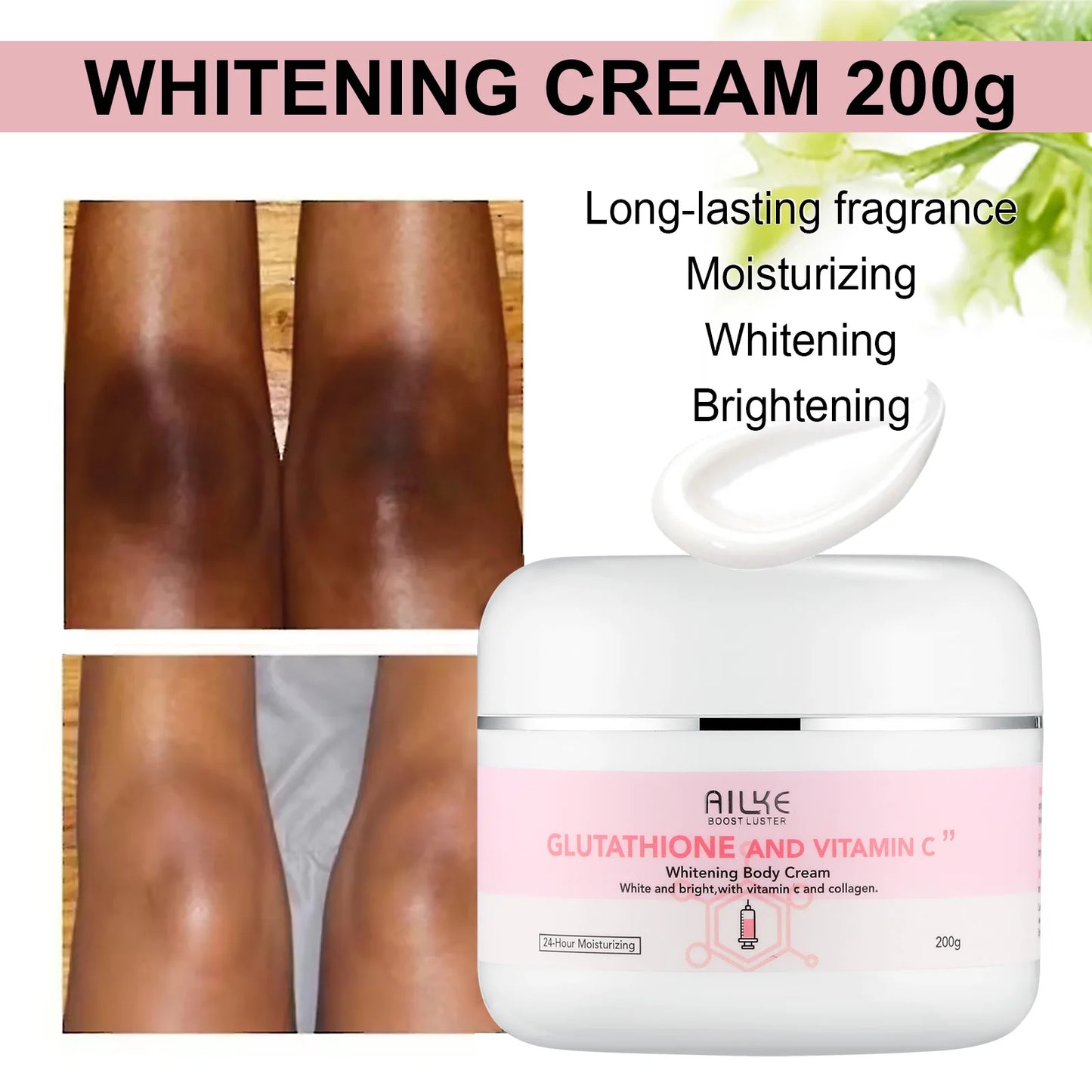 AILKE Whitening Moisturizing Anti-Freckle Body Lotion, Suitable For Face And Body, Glutathione Korean Women's Skin Care Products