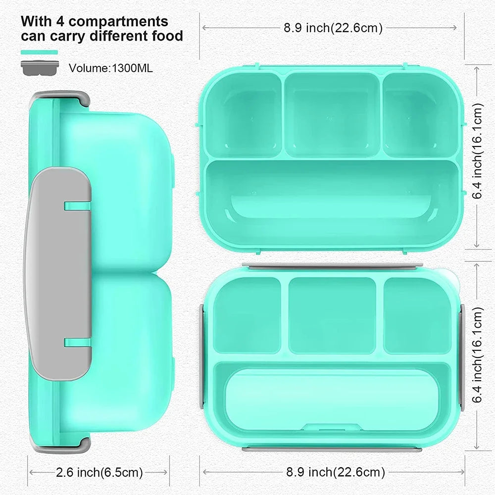 1L Plastic Electric Lunch Box Food Warmer Portable Heater for Car Or Home - Leak Proof Lunch Heating Microwave Food Containers
