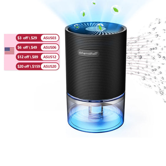Efficient 25oz Ultra-Quiet Dehumidifier withAuto-Off - Energy Saving,Compact Design for Home, Bedroom, Bathroom,Closet & Office