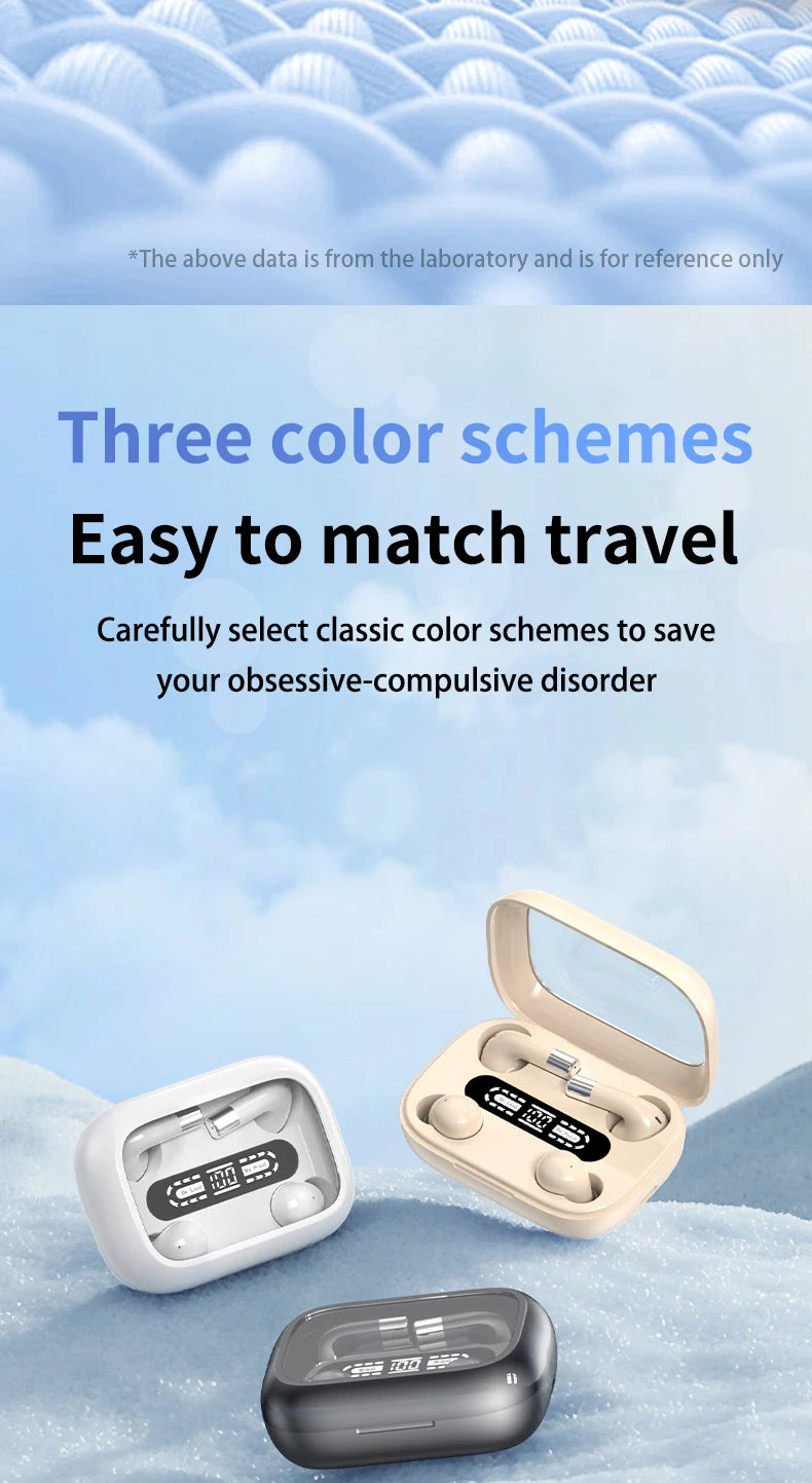 Dual Set Wireless Bluetooth Earbuds Gaming Music Sports HD Audio TWS Headphone Hands-Free Calls Intuitive Touch Control Earphone