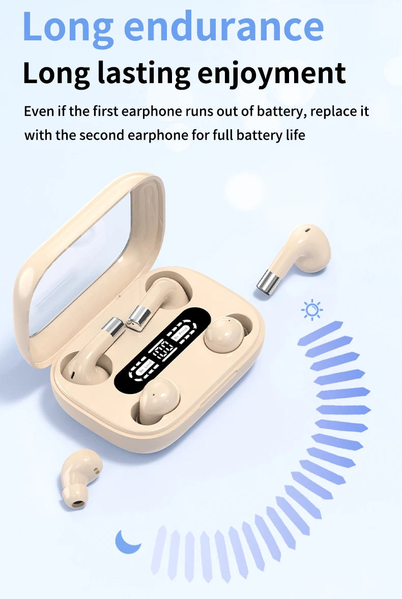 Dual Set Wireless Bluetooth Earbuds Gaming Music Sports HD Audio TWS Headphone Hands-Free Calls Intuitive Touch Control Earphone