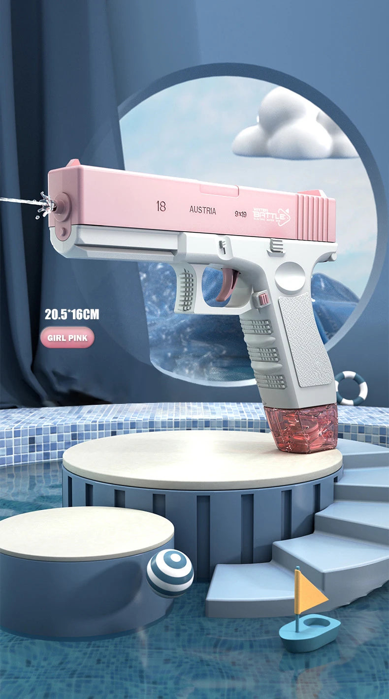 Electric Water Gun High-Pressure Shooting Soaker Full Automatic Water Blaster Spray Pistol Children Gift Party Beach Games