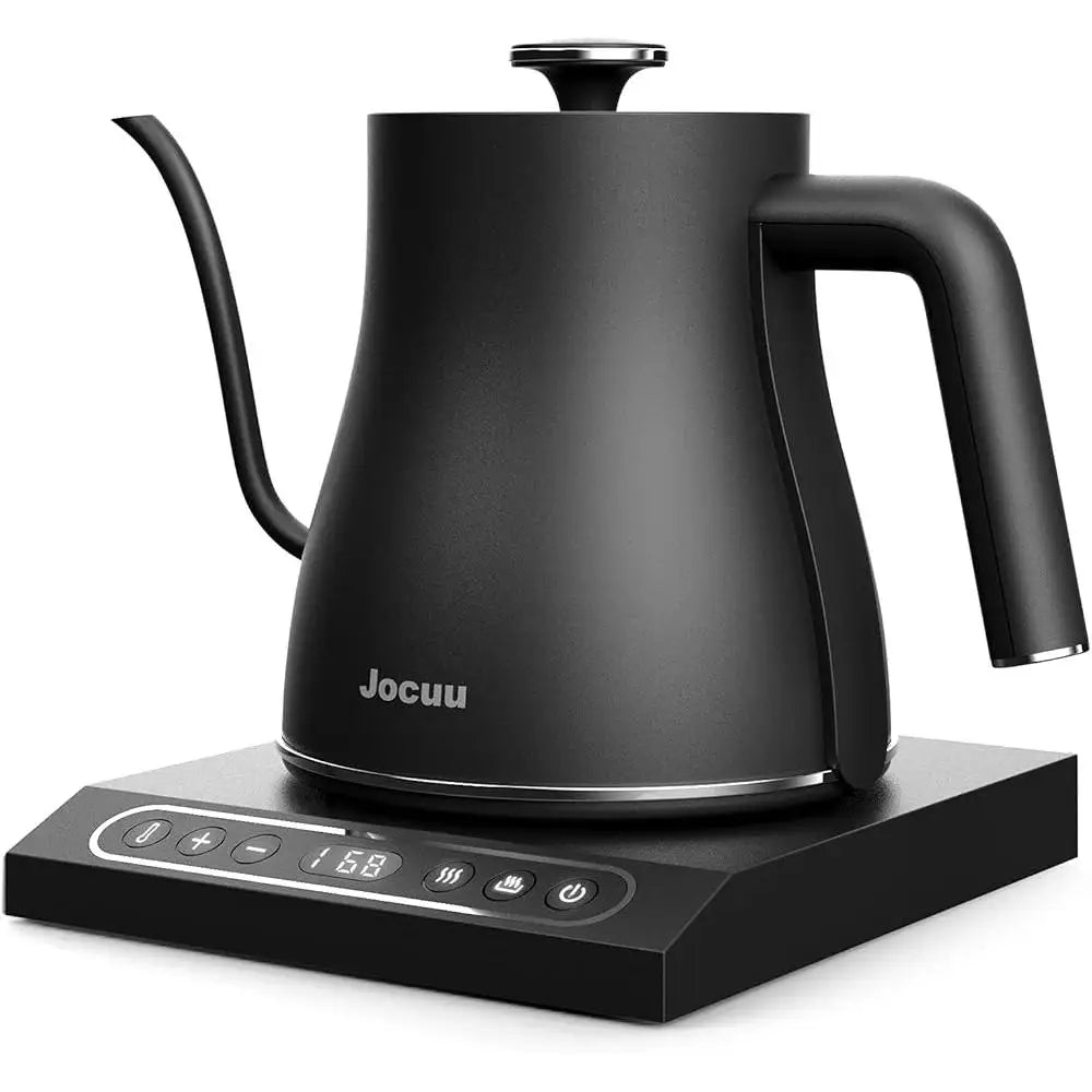 Gooseneck Electric Kettle with Temperature Control Auto Shutoff Stainless Steel Precision Pour Over Tea Coffee Kettle Keep Warm