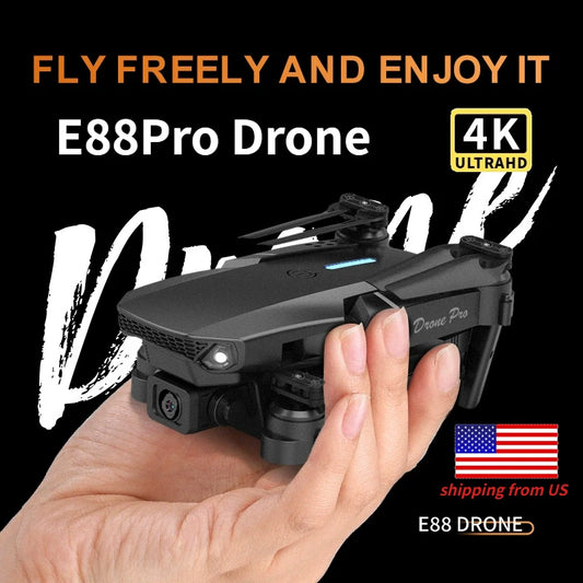 2025 E88Pro RC Drone 4K Professional With 3 Batteries Toy