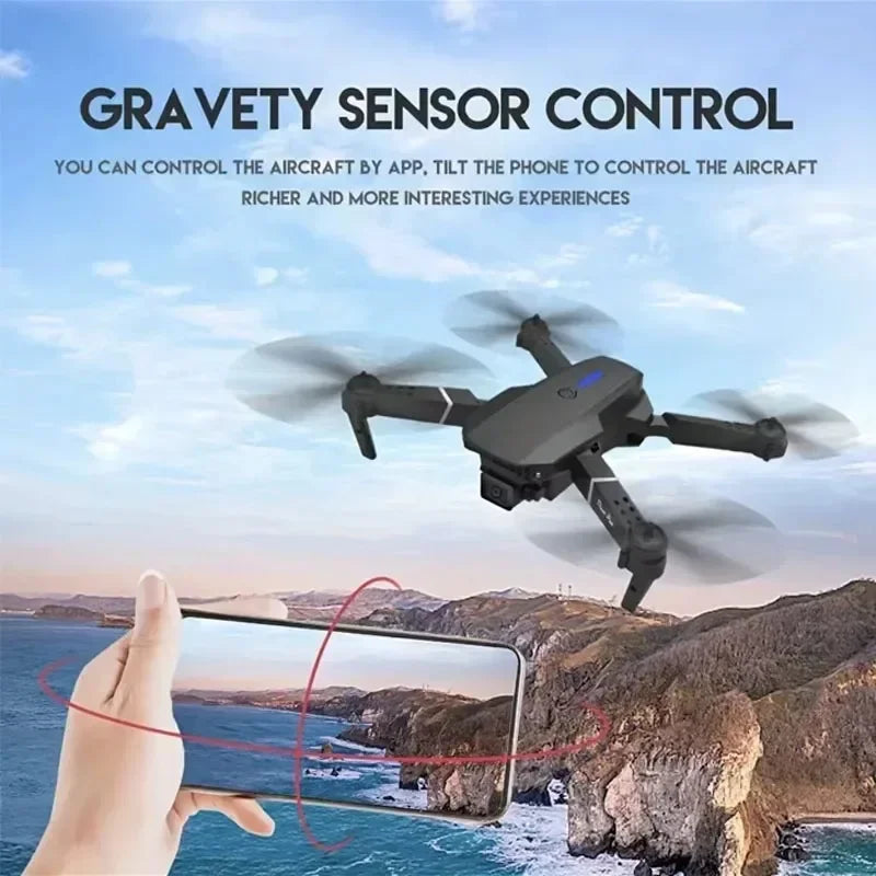 2025 E88Pro RC Drone 4K Professional With 3 Batteries Toy