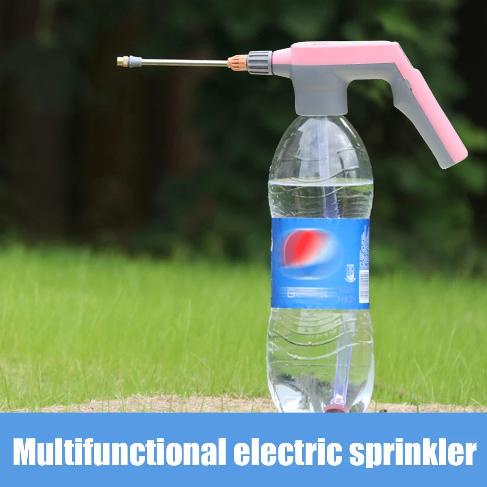 Electric Water Sprayer Adjustable High Pressure Sprayer USB Charging Agricultural Sprayer Gun for Plants Car Wash
