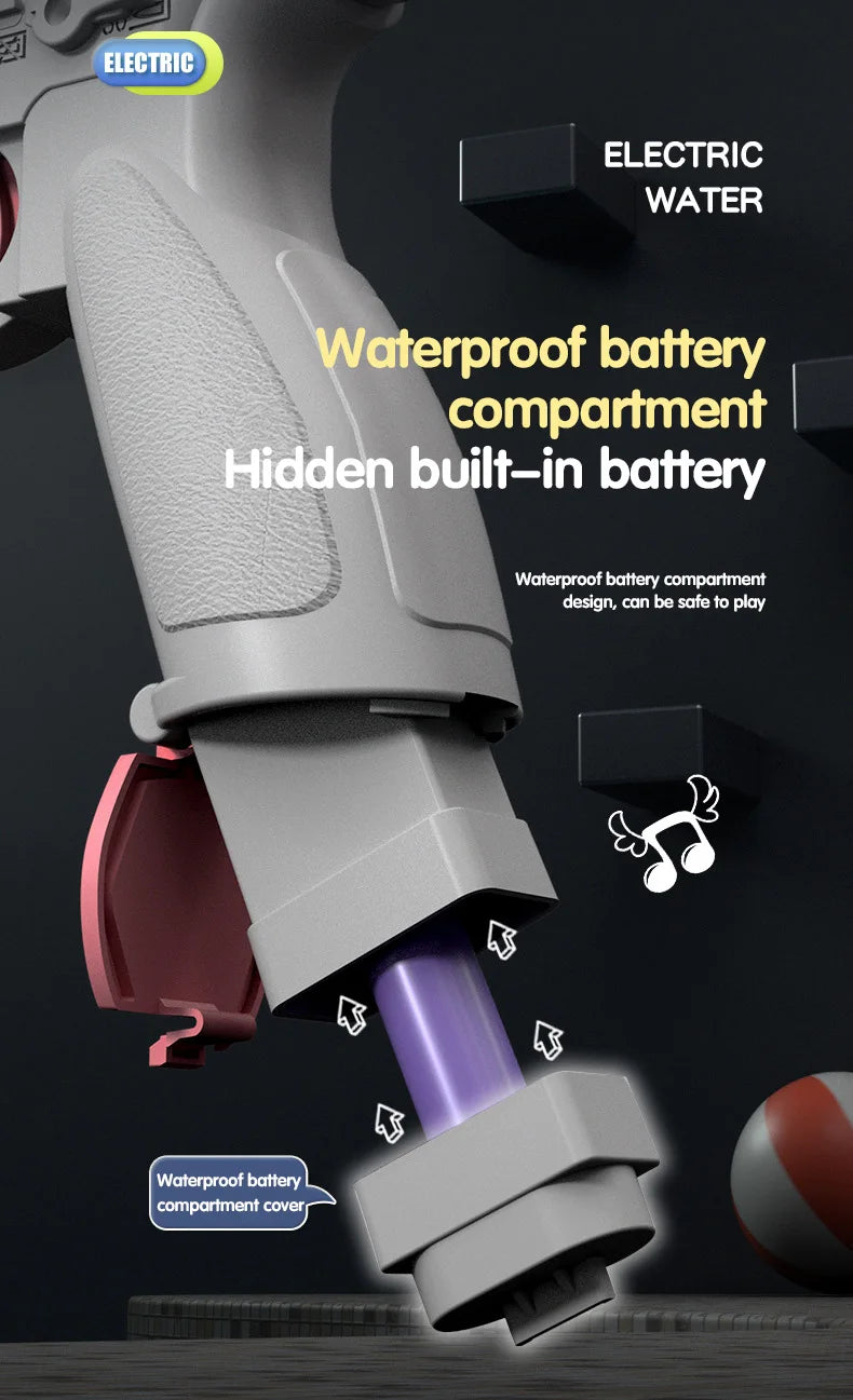 Electric Water Gun High-Pressure Shooting Soaker Full Automatic Water Blaster Spray Pistol Children Gift Party Beach Games