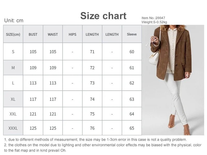 2025 Casual Brown Lapel Pocket Suede Leather Jacket Fashion Woman Single Button Long Sleeve Crop Coat Lady Autumn Street Outwear