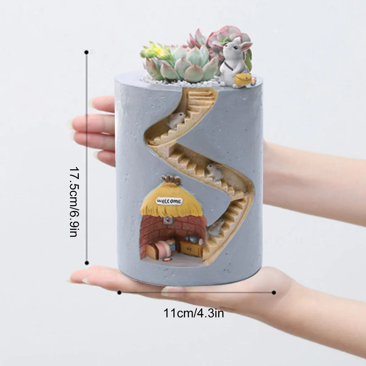 1/5pcs Creative Animal Resin Flower Pot Planter Rabbit Hedgehog Decorative Pot Desktop Ornament Plants Pot for Garden
Home Decor