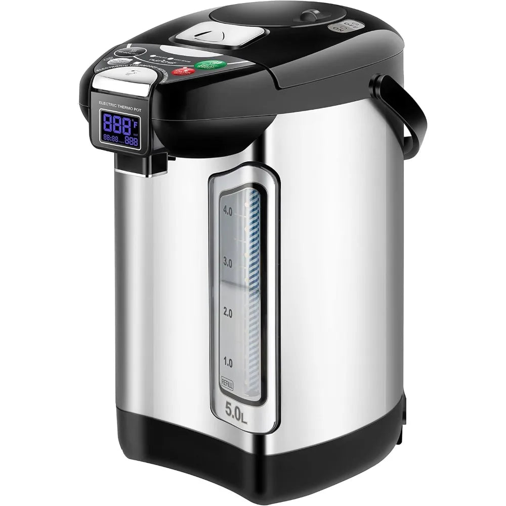 Digital Water Boiler and Warmer,Stainless Electric Hot Water Dispenser,LCD Display,Rotating Base,Keep Warm,Auto Shut Off
