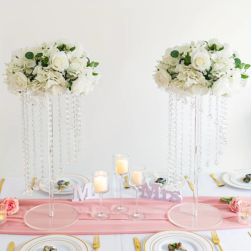 23.6 Inch Tall Acrylic Wedding Vase Party Table Christmas and Halloween Decoration