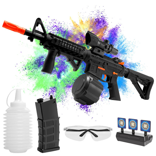 High Speed M4A1 Electric Gel Balls Gun Toys,Automatic&Manual Dual Modes Water Bullets Blaster,Upgraded Water Bead Splatter Toys