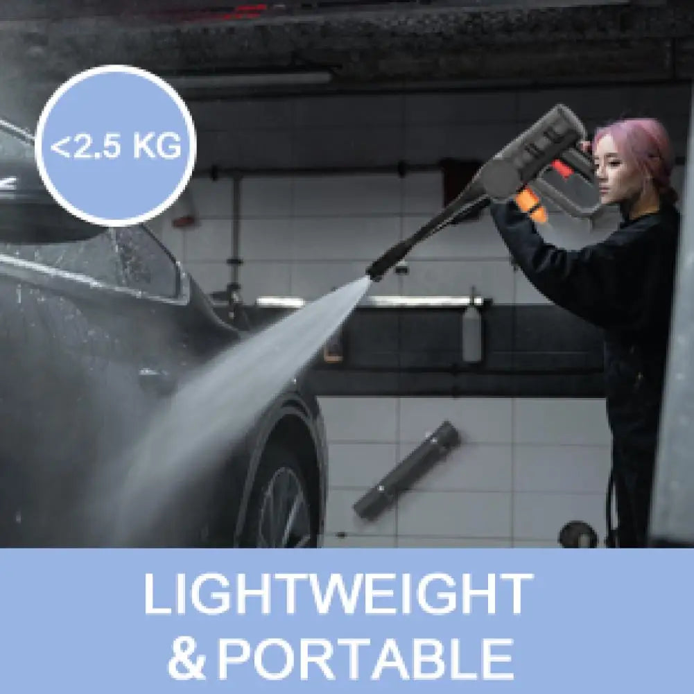 180w Brushless High Pressure Car Washer Gun Electric Garden Washing Water Wash Spray Gun With 2 Batteries 1 Charger Bucket Pipe