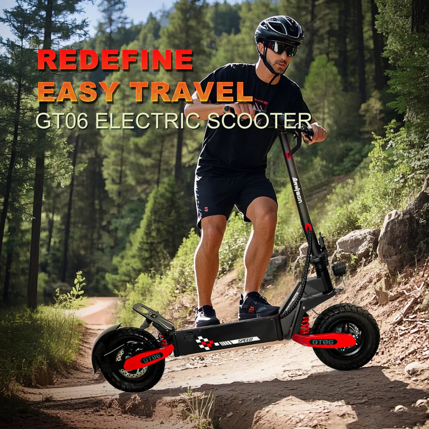 30MPH Electric Scooter,1200 Motor,20/40Miles Range EScooter With Spring Damping,Disc Brake,11'' Off-Road Tires Folding Scooter