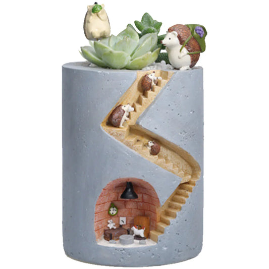 1/5pcs Creative Animal Resin Flower Pot Planter Rabbit Hedgehog Decorative Pot Desktop Ornament Plants Pot for Garden
Home Decor