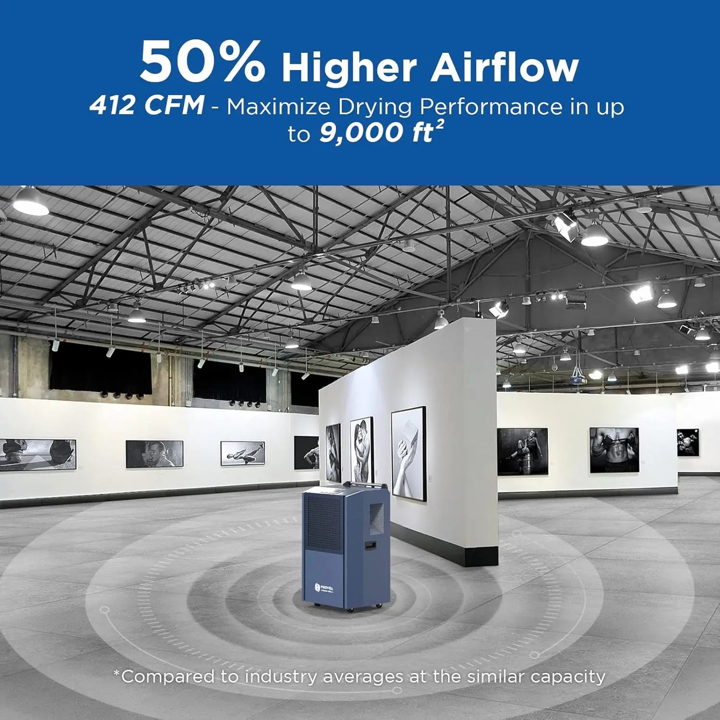 305 Pint Commercial Dehumidifier for Industrial Sites