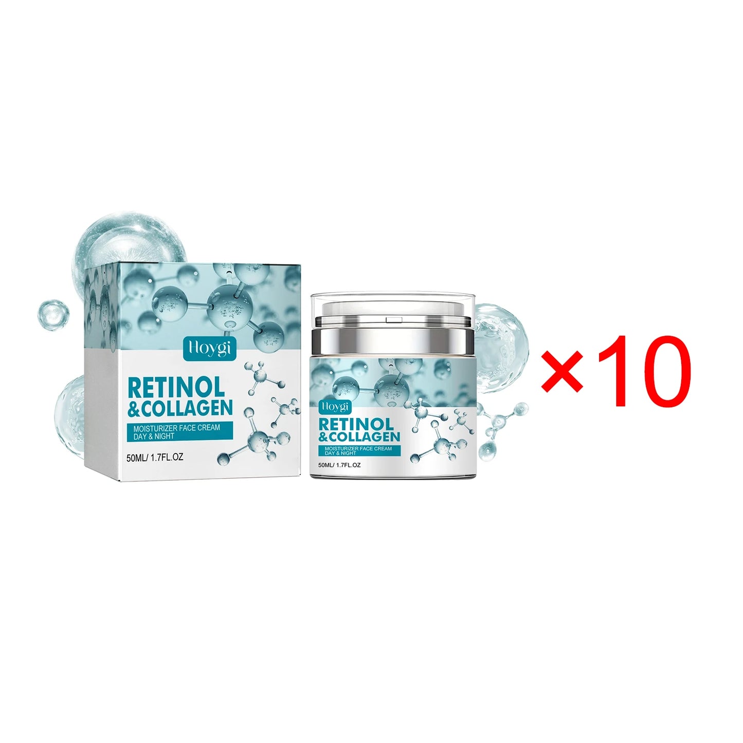 Anti Aging Retinol Collagen Day Night Moisturizer Face Cream Moist Hydrating Brightening Elastic Firming Smoothing Facial Cream