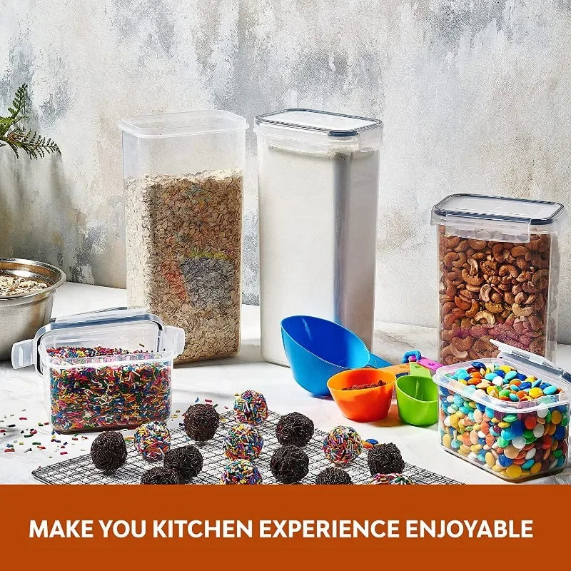 60 Pack Airtight Food Storage Containers for Kitchen Pantry Organization