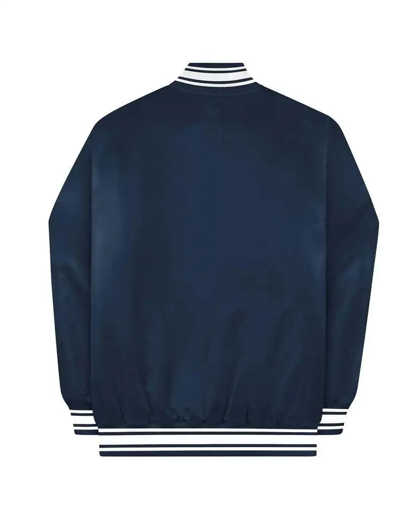 Starter | Unisesx Locker Room Full Snap Satin Jacket In Navy