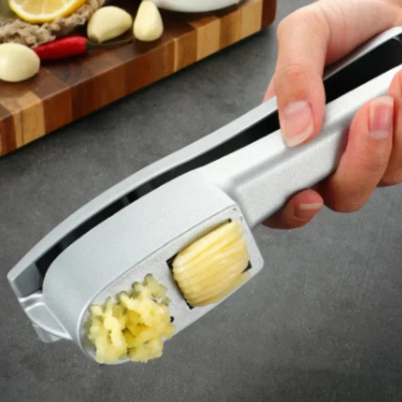 In 1 Multifunctional Garlic Press Garlic Slicer Zinc Alloy Manual Kitchen Gadget and Accessories Gadgets for Home