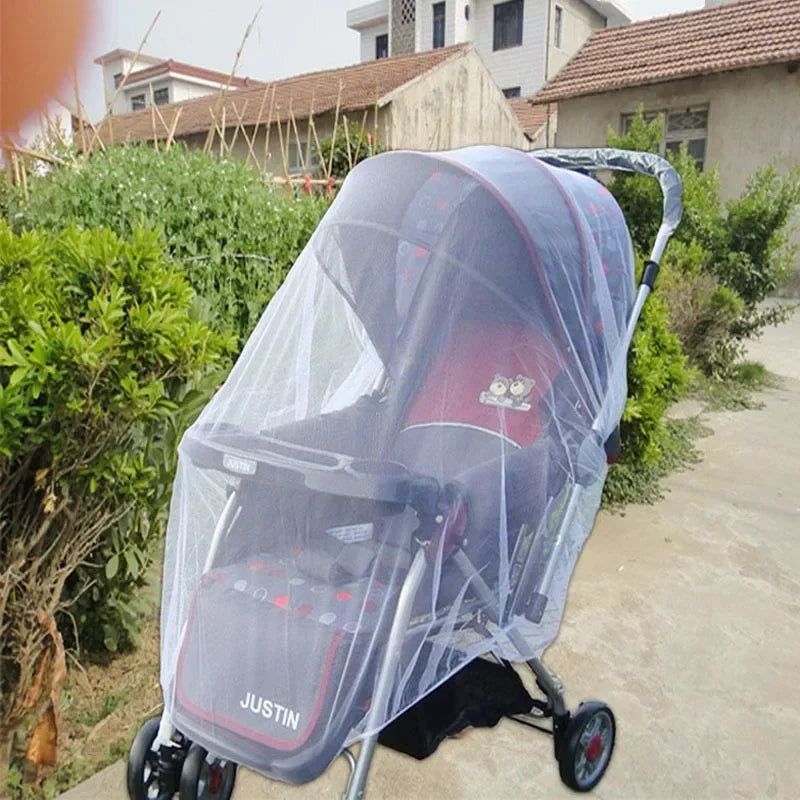 Mesh on The Stroller Infants Baby Stroller Accessories Mosquito Net Protection Newborn Kids Pushchair Fly Midge Insect Bug Cover