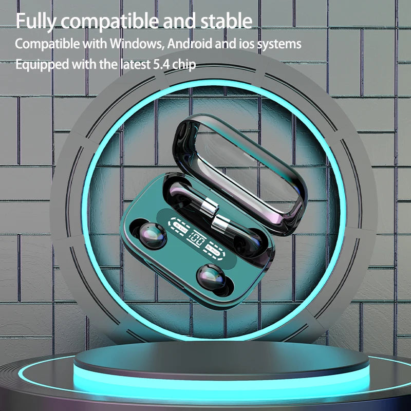 Dual Set Wireless Bluetooth Earbuds Gaming Music Sports HD Audio TWS Headphone Hands-Free Calls Intuitive Touch Control Earphone