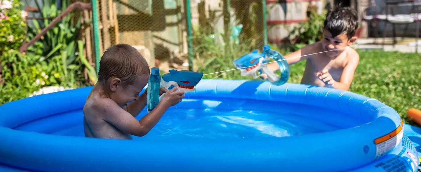 Electric Water Blaster, Automatic Squirt Gun up to 28Ft Long Range, Large Capacity Water Gun, Strong Water Gun