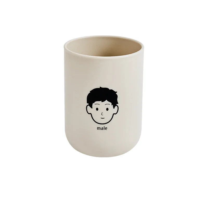 Portable Couple Toothbrush Washing Mouth Cups Plastic Home Hotel Tooth Brush Holder Bathroom Accessories Mouthwash Storage Cups