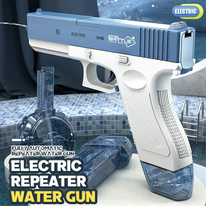 Electric Water Gun High-Pressure Shooting Soaker Full Automatic Water Blaster Spray Pistol Children Gift Party Beach Games