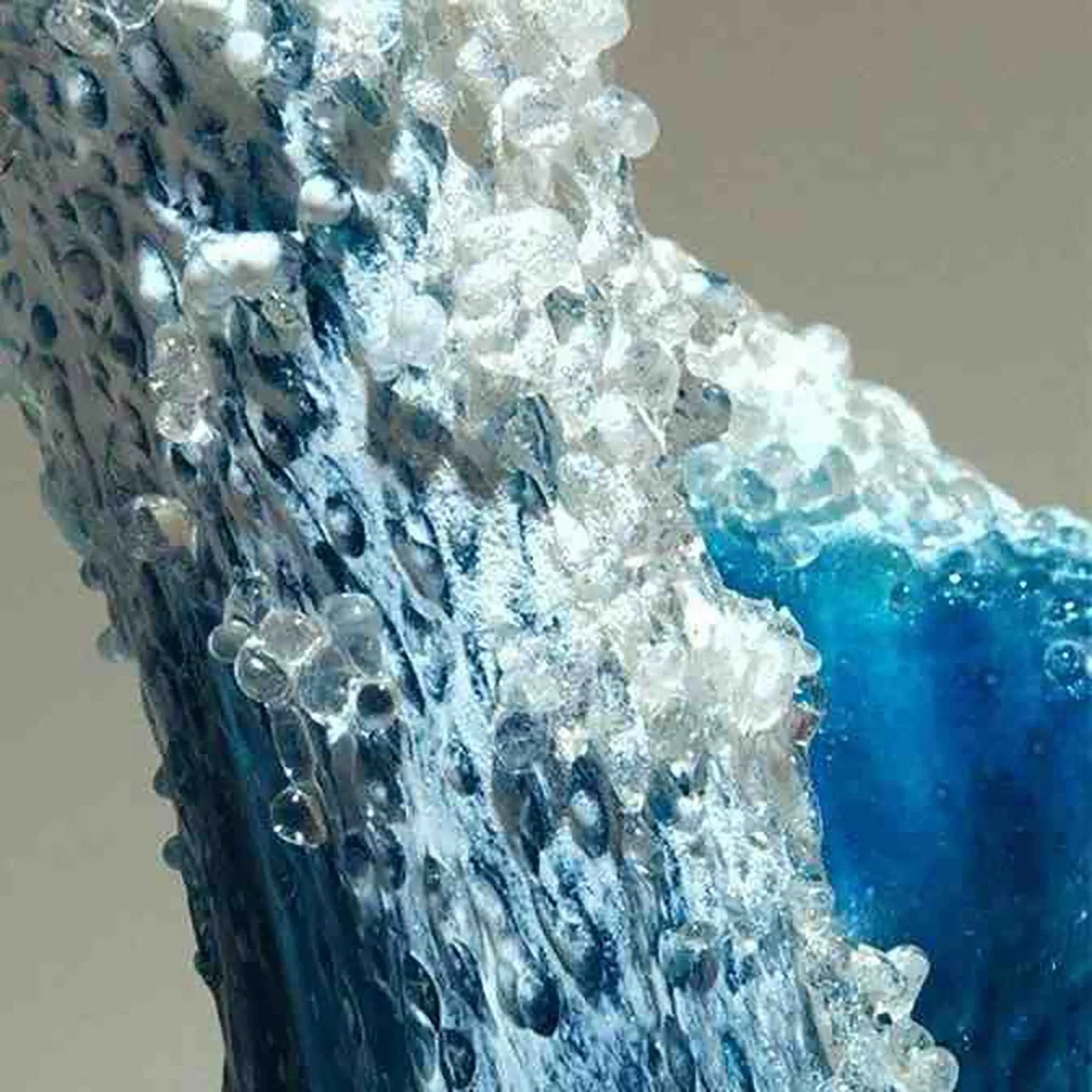 Sea Wave Vase, Wavy Vase Resin Blue Wavy Vase For Office Living Room Decorations Coffee Shop Decor