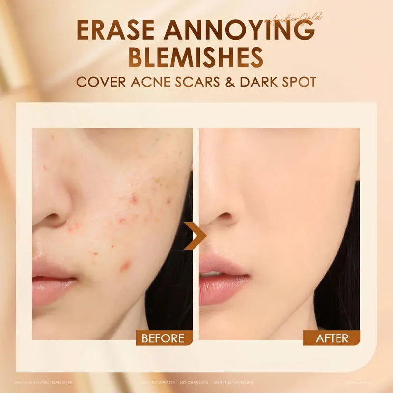 Double Head Concealer Stick Waterproof No Creasing Long-lasting Moisturizing No Separation Fullcoveage Female Makeup Products