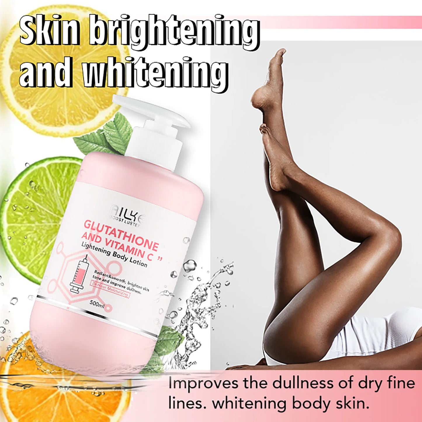 AILKE Whitening Moisturizing Anti-Freckle Body Lotion, Suitable For Face And Body, Glutathione Korean Women's Skin Care Products