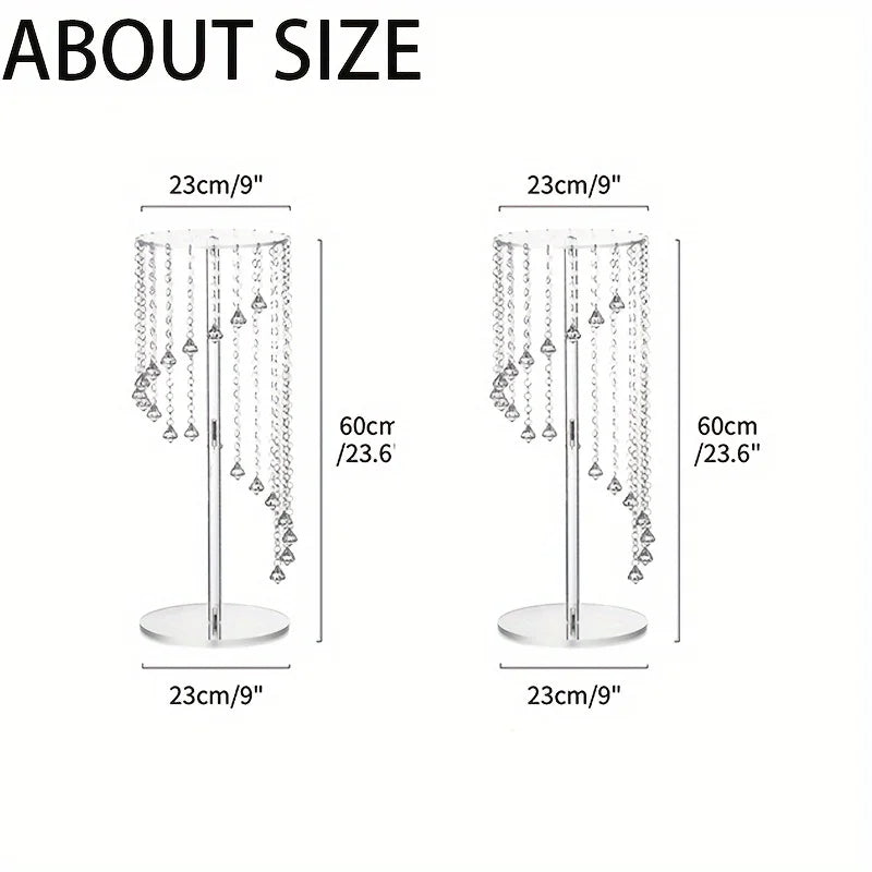 23.6 Inch Tall Acrylic Wedding Vase Party Table Christmas and Halloween Decoration
