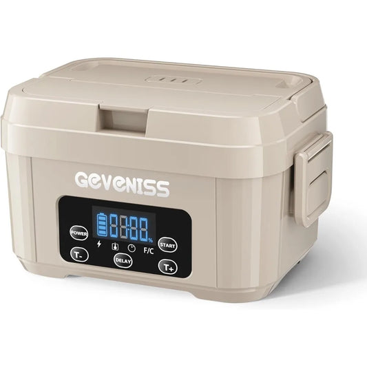 Cordless Electric Lunch Box for Adults,Heated Lunch Box with 1100ML SS Container,with Leakproof Lid, Fast Heating Up to 220°F