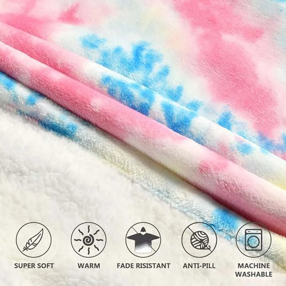 Wearable Blanket Hoodie, Oversized Sherpa Hooded for Women and Men, Cozy Sweatshirt with Giant Pocket