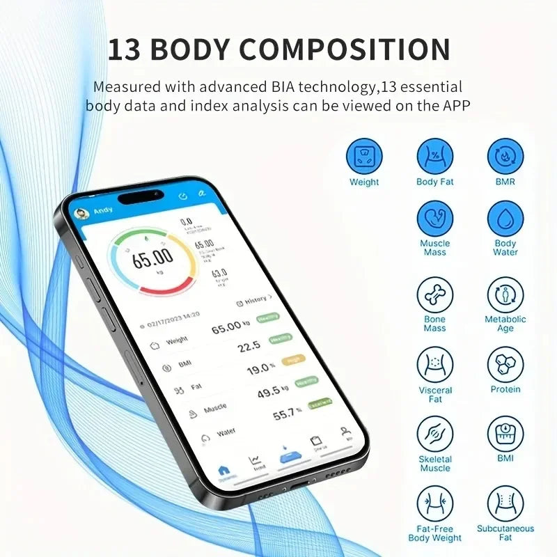 Special electronic scale for body management and fat loss, smart mode, Bluetooth body fat scale, home weight scale, ultra-precis