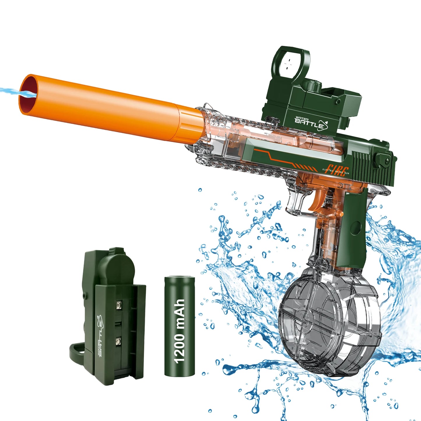 Electric Water Blaster, Automatic Squirt Gun up to 28Ft Long Range, Large Capacity Water Gun, Strong Water Gun