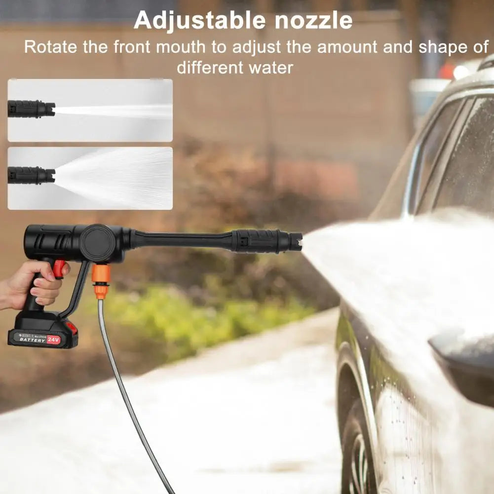 180w Brushless High Pressure Car Washer Gun Electric Garden Washing Water Wash Spray Gun With 2 Batteries 1 Charger Bucket Pipe