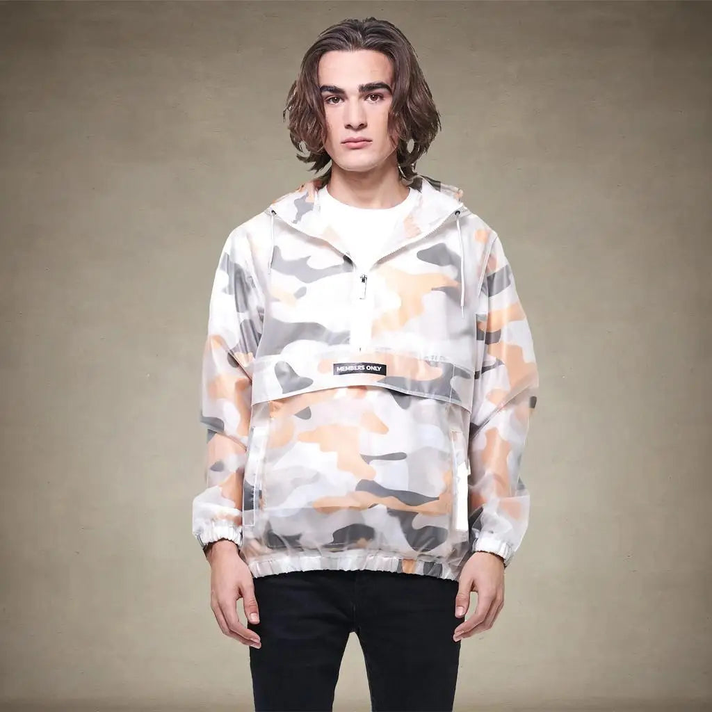 Members Only | Men's Printed Camo + Translucent Layering Jacket