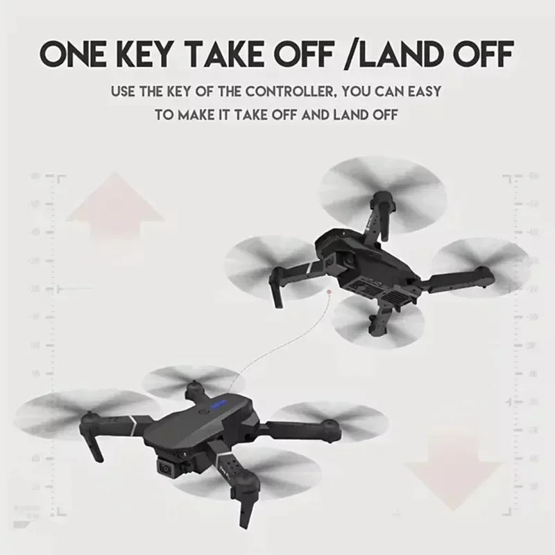 2025 E88Pro RC Drone 4K Professional With 3 Batteries Toy
