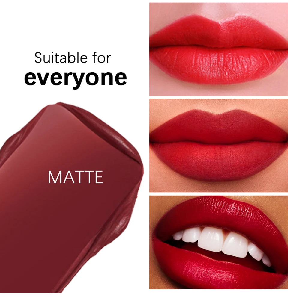 8Pcs/Set Velvet Matte Lipstick Set Long Lasting Waterproof
