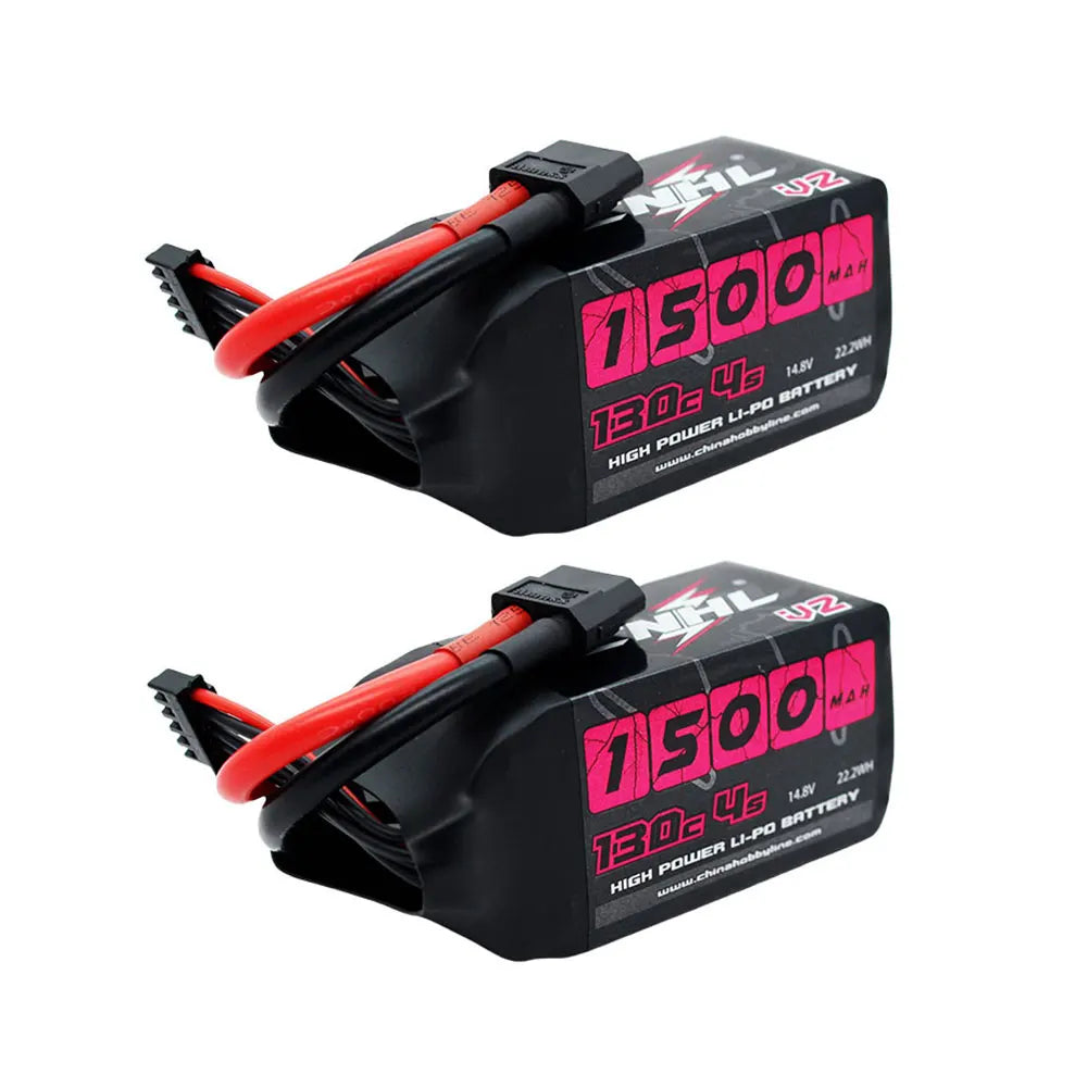 2PCS CNHL 4S 14.8V Lipo Battery 1100mAh 1300mAh 1500mAh 130C With XT60 Plug For FPV Airplane Drone Quadcopter Helicopter Hobby