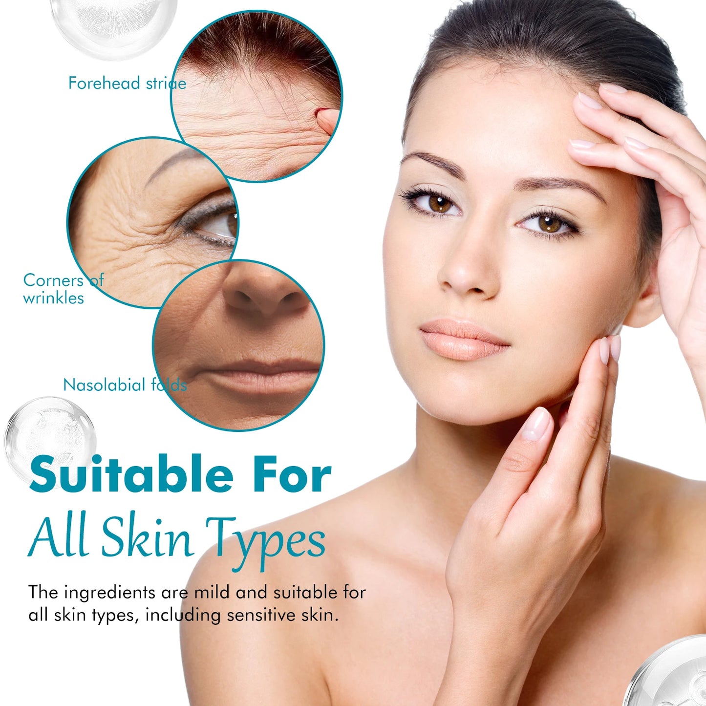 Anti Aging Retinol Collagen Day Night Moisturizer Face Cream Moist Hydrating Brightening Elastic Firming Smoothing Facial Cream