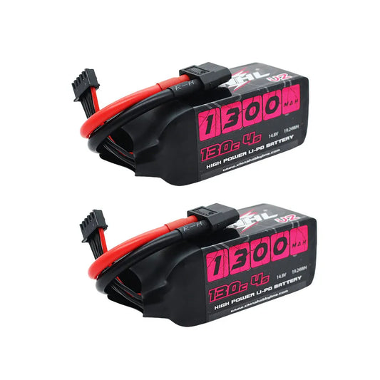 2PCS CNHL 4S 14.8V Lipo Battery 1100mAh 1300mAh 1500mAh 130C With XT60 Plug For FPV Airplane Drone Quadcopter Helicopter Hobby