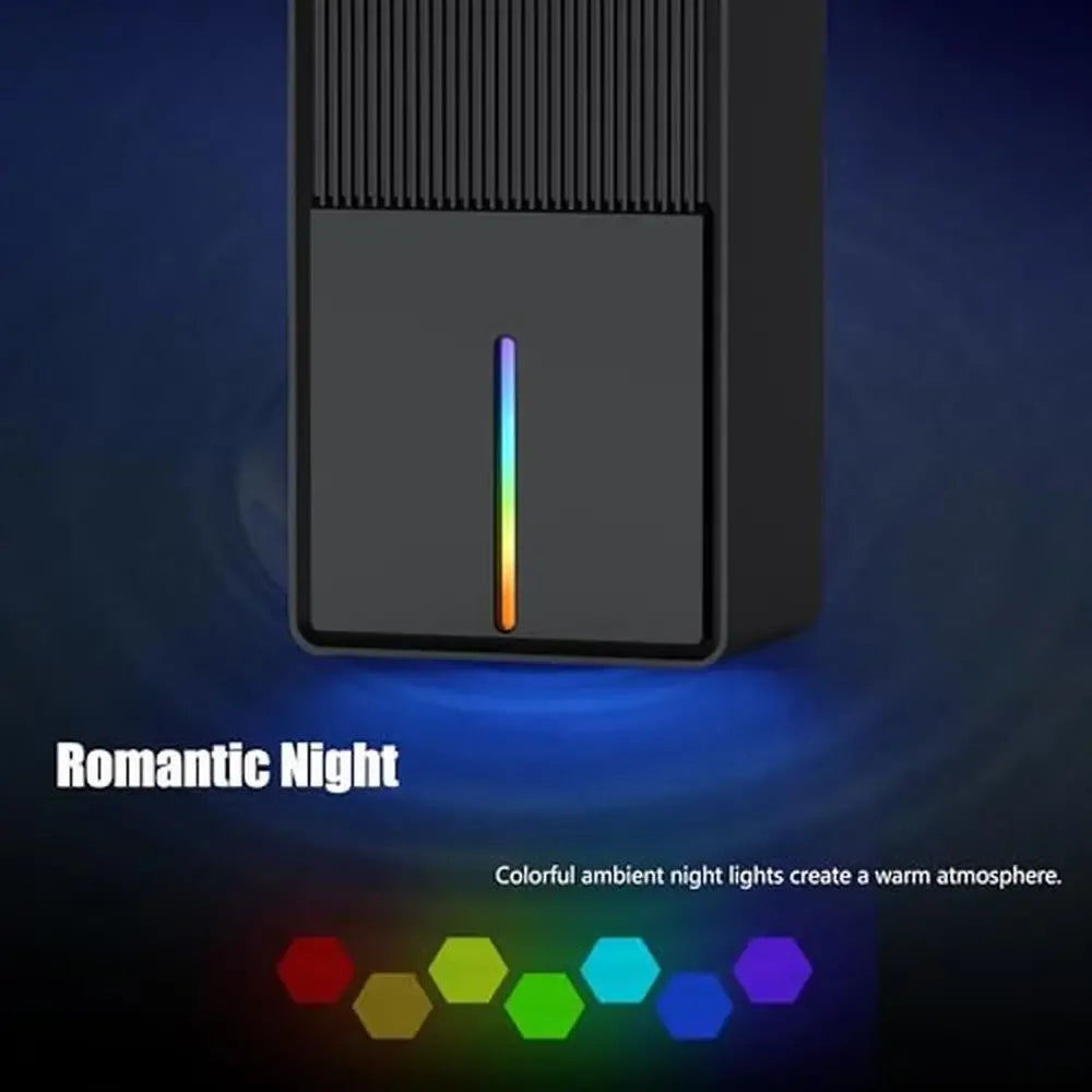 Compact 85oz Dehumidifier Quiet Auto Shut Off Night Light