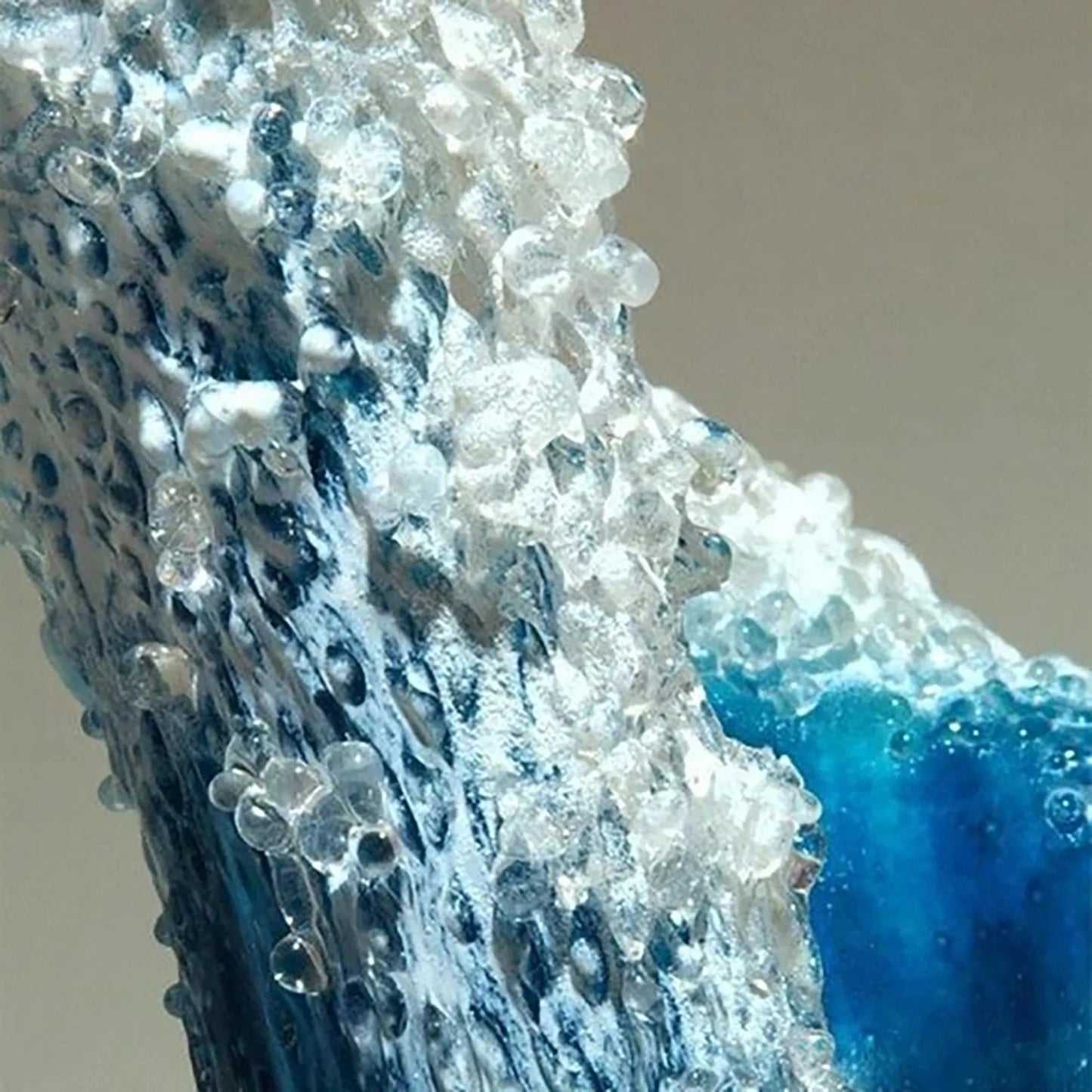 Sea Wave Vase, Wavy Vase Resin Blue Wavy Vase For Office Living Room Decorations Coffee Shop Decor